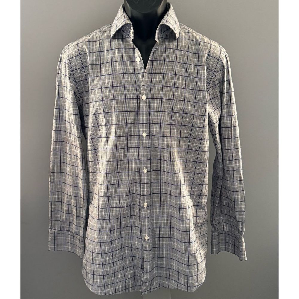 Hugo Boss Sharp Fit Plaid Shirt, neck size 15.5